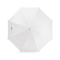 Vue Parapluie en pongee PET (100% rPET) avec ouverture automatique - Apolo de couleur blanc| Krokrodeal