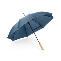Vue Parapluie en pongee PET (100% rPET) avec ouverture automatique - Apolo de couleur bleu| Krokrodeal