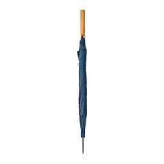 Vue Parapluie en pongee PET (100% rPET) avec ouverture automatique - Apolo de couleur bleu| Krokrodeal