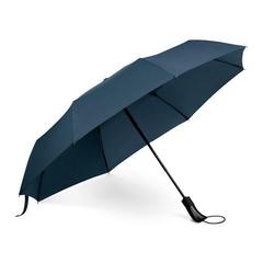 Vue Parapluie pliable pongé 190T à ouverture et fermeture automatiques - Campanela de couleur bleu| Krokrodeal
