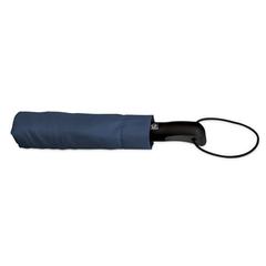 Vue Parapluie pliable pongé 190T à ouverture et fermeture automatiques - Campanela de couleur bleu| Krokrodeal