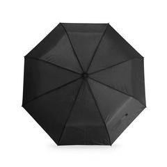 Vue Parapluie pliable pongé 190T à ouverture et fermeture automatiques - Campanela de couleur noir| Krokrodeal