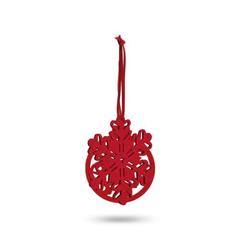 Vue Ornements de Noël - Dario de couleur rouge| Krokrodeal