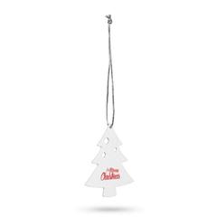 Vue Ornements de Noël - Morzine de couleur blanc| Krokrodeal