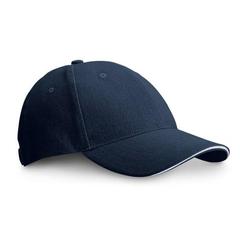 Vue Casquette sandwich 100% coton - Christophe de couleur bleu| Krokrodeal