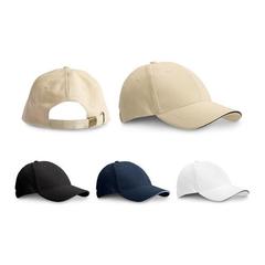 Vue générale Casquette sandwich 100% coton - Christophe | Krokrodeal
