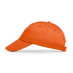 Vue Casquette - Miuccia de couleur orange| Krokrodeal