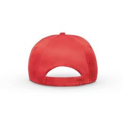 Vue Casquette - Miuccia de couleur rouge| Krokrodeal