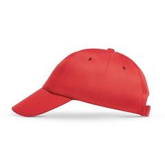 Vue Casquette - Miuccia de couleur rouge| Krokrodeal