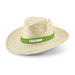 Vue Chapeau de paille naturel - Edward de couleur beige| Krokrodeal