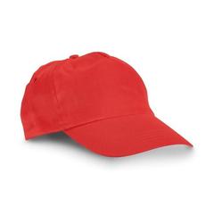 Vue Casquette enfant en polyester - Chilka de couleur rouge| Krokrodeal