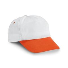 Vue Casquette - Stefano de couleur orange| Krokrodeal