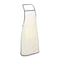Vue Tablier 100% coton - Chilli de couleur bleu| Krokrodeal