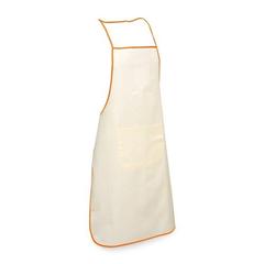 Vue Tablier 100% coton - Chilli de couleur orange| Krokrodeal