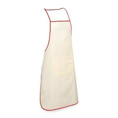 Vue Tablier 100% coton - Chilli de couleur rouge| Krokrodeal