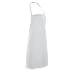Vue Tablier en coton et polyester (180 g/m²) - Curry de couleur blanc| Krokrodeal