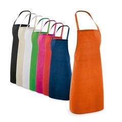 Vue générale Tablier en coton et polyester (180 g/m²) - Curry | Krokrodeal