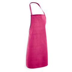 Vue Tablier en coton et polyester (180 g/m²) - Curry de couleur rose| Krokrodeal