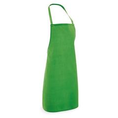 Vue Tablier en coton et polyester (180 g/m²) - Curry de couleur vert| Krokrodeal