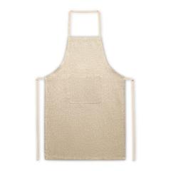 Vue Tablier avec coton recyclé (140 g/m²) - Zimbro de couleur beige| Krokrodeal