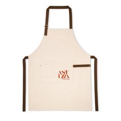 Vue Tablier 100% coton (320 g/m²) - Holm de couleur beige| Krokrodeal