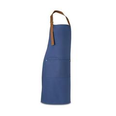 Vue Tablier 100% coton (300 g/m²) - Vesper de couleur bleu| Krokrodeal