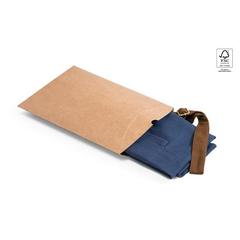 Vue Tablier 100% coton (300 g/m²) - Vesper de couleur bleu| Krokrodeal