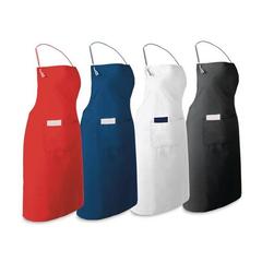 Vue générale Tablier en coton et polyester (150 g/m²) - Chives | Krokrodeal