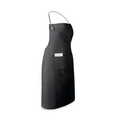 Vue Tablier en coton et polyester (150 g/m²) - Chives de couleur noir| Krokrodeal