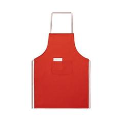 Vue Tablier en coton et polyester (150 g/m²) - Chives de couleur rouge| Krokrodeal