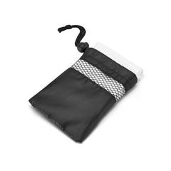 Vue Serviette de sport en microfibre avec pochette 190T (210 g/m²) - Travis de couleur blanc| Krokrodeal