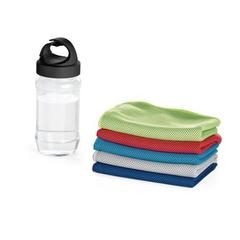 Vue générale Serviette de sport en polyamide et polyester avec gourde - Artx plus | Krokrodeal
