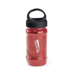 Vue Serviette de sport en polyamide et polyester avec gourde - Artx plus de couleur rouge| Krokrodeal