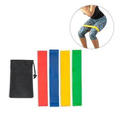 Vue générale Jeu de bandes élastiques avec pochette en non-tissé - Burpee | Krokrodeal