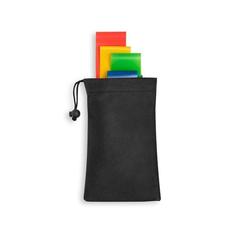 Vue Jeu de bandes élastiques avec pochette en non-tissé - Burpee de couleur noir| Krokrodeal