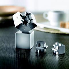 Vue Puzzle 3D - Kubzle de couleur gris| Krokrodeal
