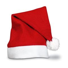 Vue Chapeau de noël - Bono de couleur rouge| Krokrodeal