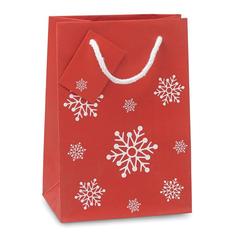 Vue Sac cadeau petit format - Bossa small de couleur rouge| Krokrodeal