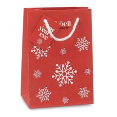Vue Sac cadeau petit format - Bossa small de couleur rouge| Krokrodeal