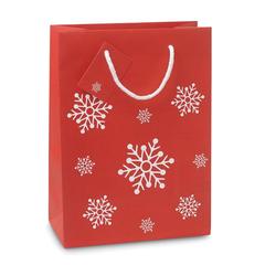 Vue Sac cadeau moyen format - Bossa medium de couleur rouge| Krokrodeal