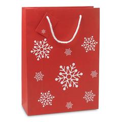 Vue Sac cadeau grand format - Bossa large de couleur rouge| Krokrodeal