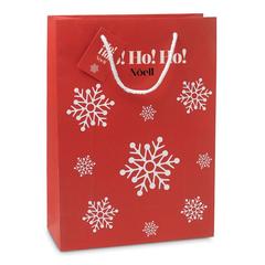 Vue Sac cadeau grand format - Bossa large de couleur rouge| Krokrodeal