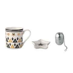 Vue Tasse, soucoupe et infuseur - Unique de couleur -| Krokrodeal