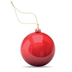 Vue Boule de noël pour sublimation - Happy ball de couleur rouge| Krokrodeal