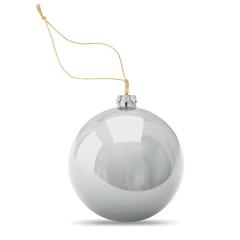 Vue Boule de noël pour sublimation - Happy ball de couleur gris| Krokrodeal