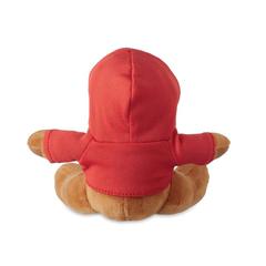 Vue Renne en peluche avec capuche - Rudolph de couleur rouge| Krokrodeal