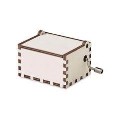 Vue Boîte à musique en bois - Boxmas de couleur marron| Krokrodeal