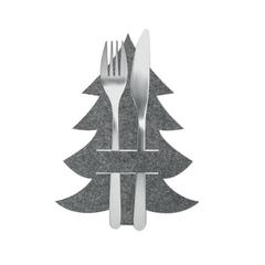 Vue 4 portes couverts feutre RPET - Treesguard de couleur gris| Krokrodeal