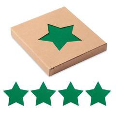 Vue Sous verres en feutre RPET - Starguard de couleur vert| Krokrodeal