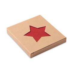 Vue Sous verres en feutre RPET - Starguard de couleur rouge| Krokrodeal
